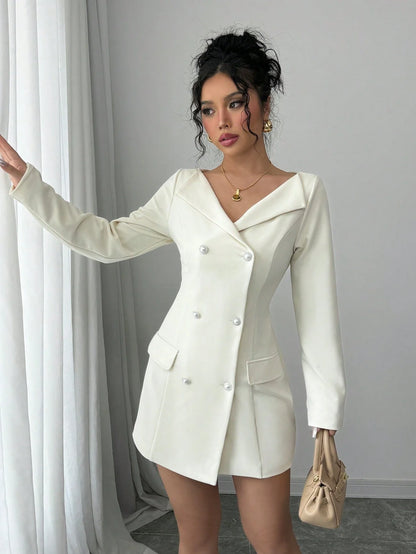 Double-Breasted Casual Lapel Jacket