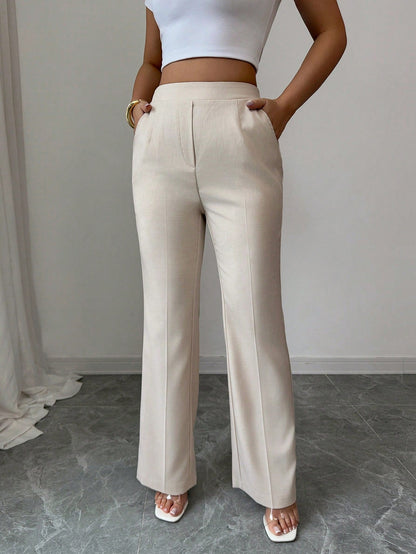 Casual Flared Office Trousers