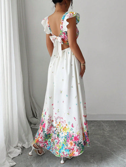 Elegant Boho Floral Maxi Dress
