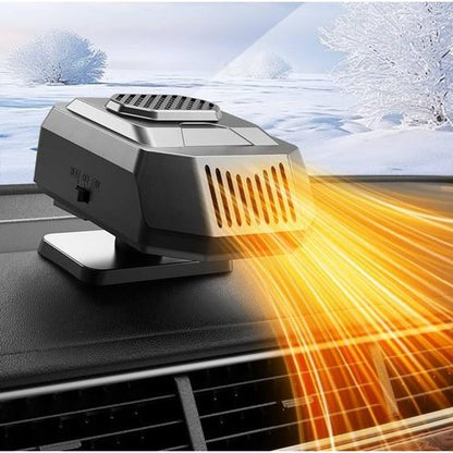 2-in-1 portable car heater with 360° rotation