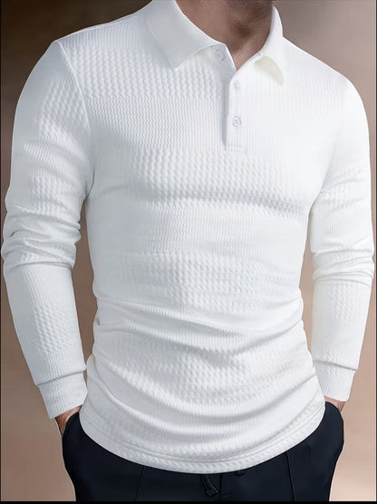Men’s Jacquard Long-Sleeve Shirt