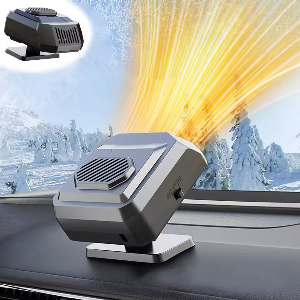 2-in-1 portable car heater with 360° rotation