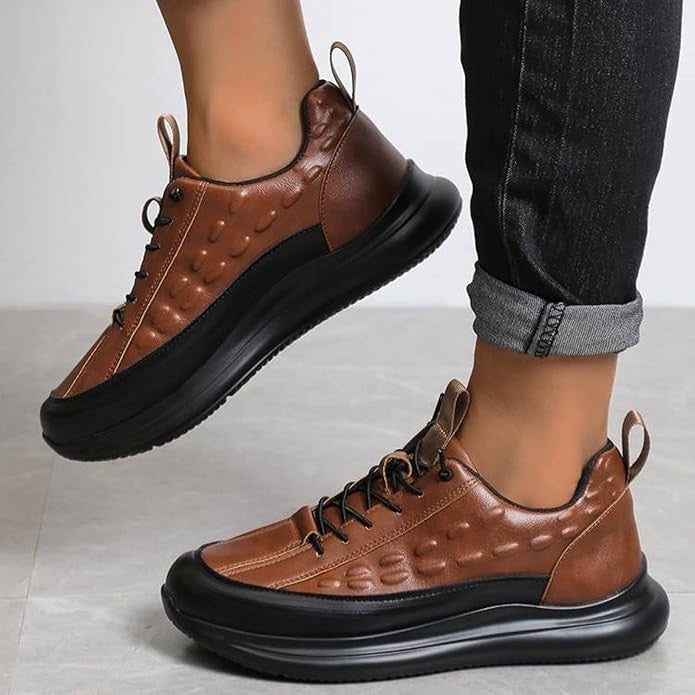 Men's Casual Cowhide Air Cushion Shoes