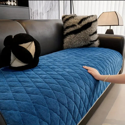 Multi-Colored Quilted Sofa Cushion