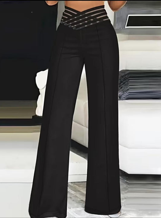 Women’s High-Waist Straight-Leg Pants