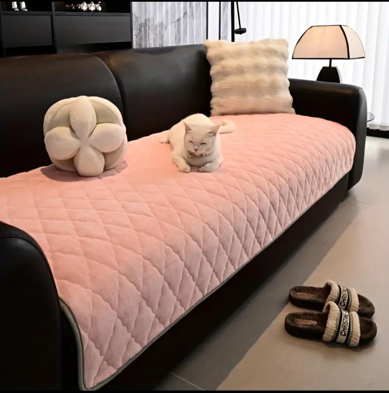 Multi-Colored Quilted Sofa Cushion