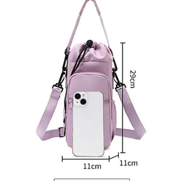 Water Bottle Bag with Phone Pocket